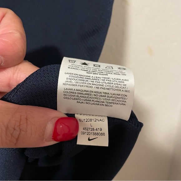 Nike Golf Dri- Fit Tour Performance Pocket Golfing Polo Shirt Men’s L Navy Blue​ - Picture 8 of 9